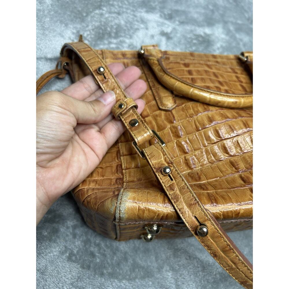 Brahmin Mini Arno Whiskey La Scala Shoulder Cross Body Bag - Picture 10 of 16